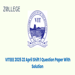 VITEEE 2025 22 April Shift 1 Question paper with Answer Key